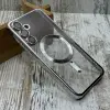 Прозорий Chrome MagSafe чохол для Galaxy A35 — металевий блиск та комфорт