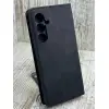 Чорний чохол-книжка прошита для Samsung Galaxy A35 – строгий стиль і функціональність