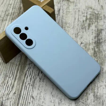 Чохол Silicone Softy на Samsung Galaxy A56 (Blue) 