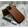 Чохол Leather Case MagSafe на iPhone 15/ 14