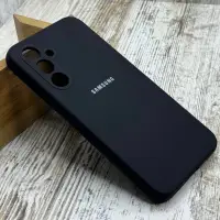 Чохол Silicone Case Logo на Samsung Galaxy A54(Black)