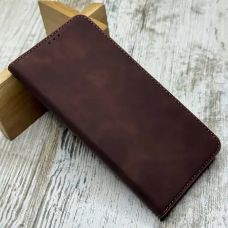 Чохол Leather Book на Samsung Galaxy A56 (Brown) 