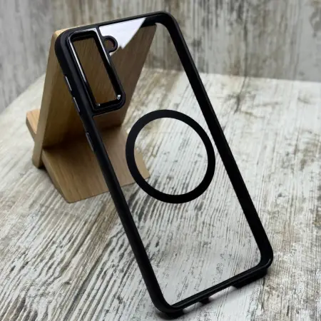 Чохол Clear Metal MagSafe на Samsung Galaxy S21 FE 