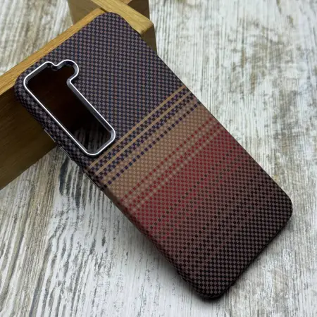 Чохол FIBRA Carbonite MagSafe на Samsung Galaxy S23(gold stripes) 