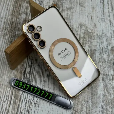 Чохол Chrome MagSafe Samsung Galaxy S23 FE Золотий – стильний захист 