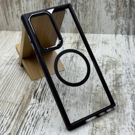 Чохол Clear Metal MagSafe на Samsung Galaxy S23 Ultra 