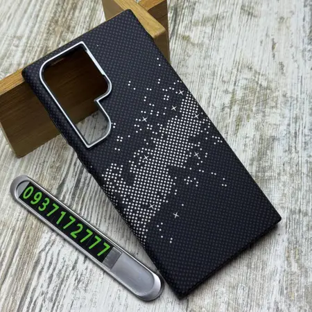 Чохол FIBRA Carbonite MagSafe на Samsung S24 Ultra (Milk Way) 