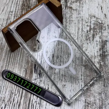 Чохол Fibra Crystal MagSafe на Samsung S24 Ultra 