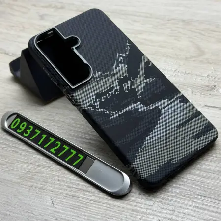 Чохол Fibra Carbonite MagSafe на Samsung S26 (Black Mountains) 