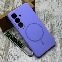 Чохол Silicone Case MagSafe на Samsung S26 (Elegant Purple)