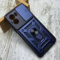 Чохол Armor Ring Case на Xiaomi Poco M7 4G (Blue)