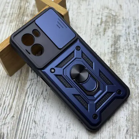 Чохол Armor Ring Case на Xiaomi Poco M7 4G (Blue) 