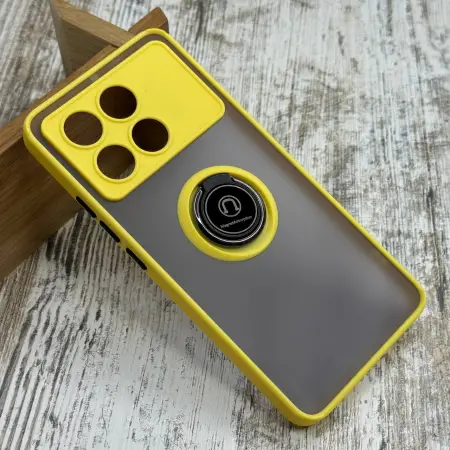 Чохол Matt Ring на Xiaomi Poco X6 Pro (Жовтий) – надійний захист 