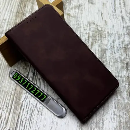 Чохол Leather Book Case на Xiaomi Redmi 13C/ Poco C65 (Brown) 