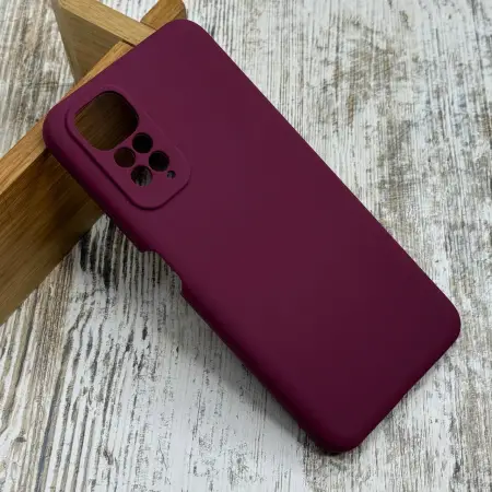 Чохол Silicone Case Xiaomi Redmi Note 11/11s Бордовий – елегантний стиль 