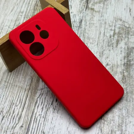 Чохол Silicone Case на Xiaomi Redmi Note 14 4G (EU) (Red) 