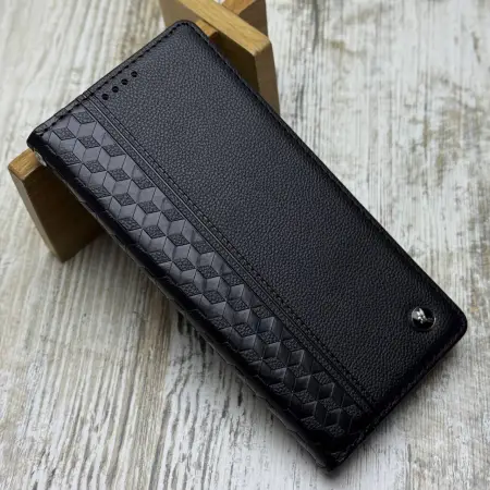 Чохол книжка Deluxe на Xiaomi Redmi Note 14 Pro 5G/ Poco X7 (Black) 