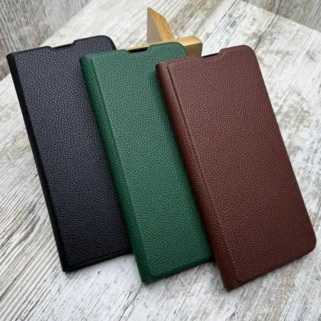 Чохол книжка Leather Fibra на Xiaomi Redmi Note 14 Pro Plus 5G 