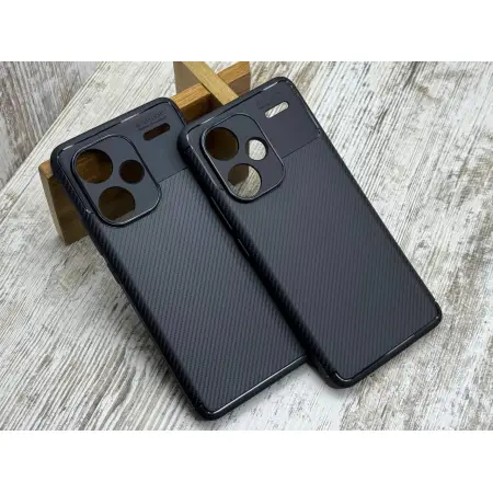 Чохол Carbon TPU iPaky на Xiaomi Redmi Note 13 Pro Plus 5G 