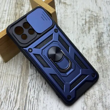 Чохол Armor Ring Case на Xiaomi Mi11 Lite/ 11 Lite 5G NE (Синій) 