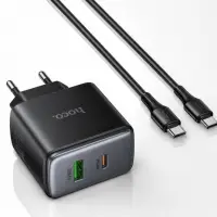 Швидка зарядка Hoco C158A  на 45W + кабель Type-C to Type-C