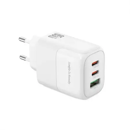 Зарядний пристрій XO L139 GaN - 65W PD Dual USB-C